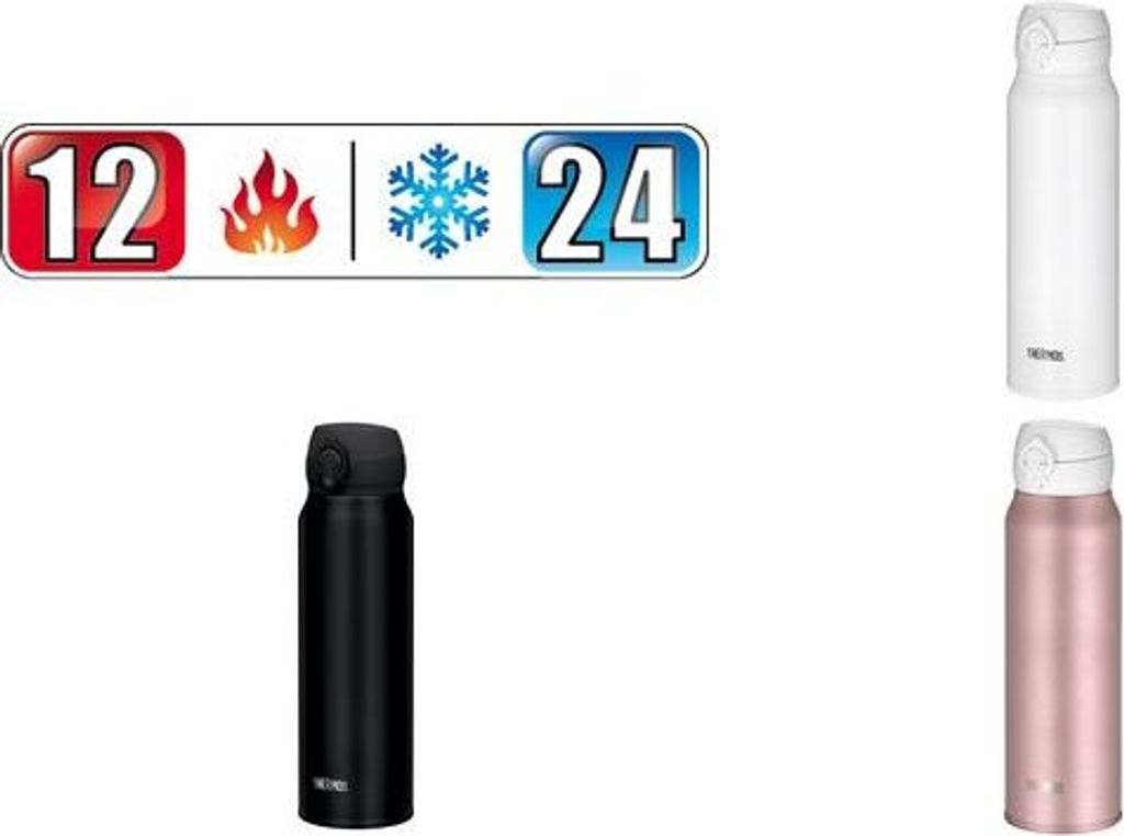 THERMOS Thermosflasche Ultralight, Edelstahl schwarz 0,75 Produktbild 
