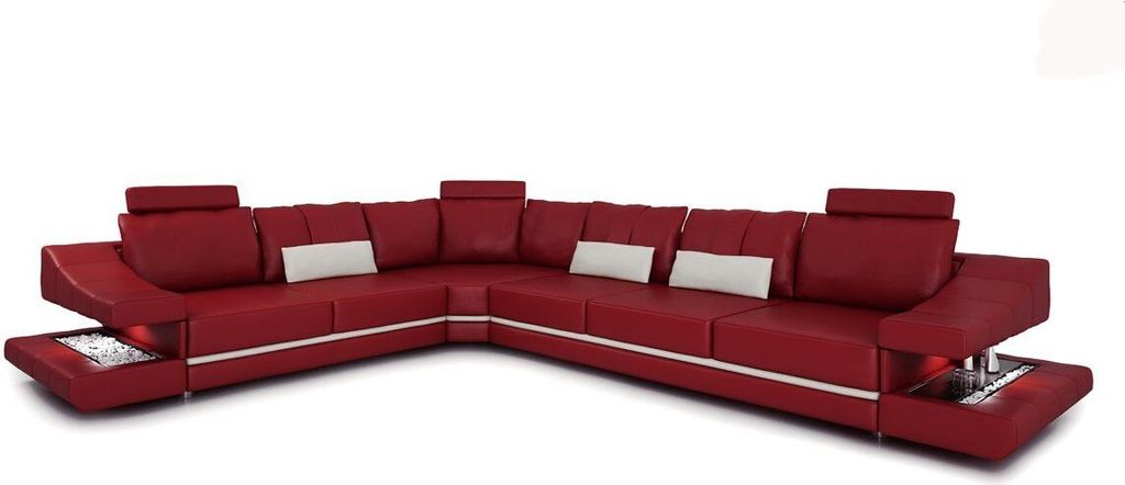 Ledersofa Ecksofa Couch Designer Polster