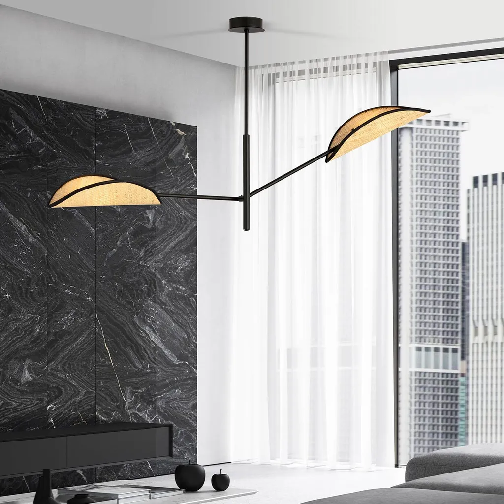 Plafonnier design VENE 2 : Éclairage chaleureux sans éblouissement E14 - 5