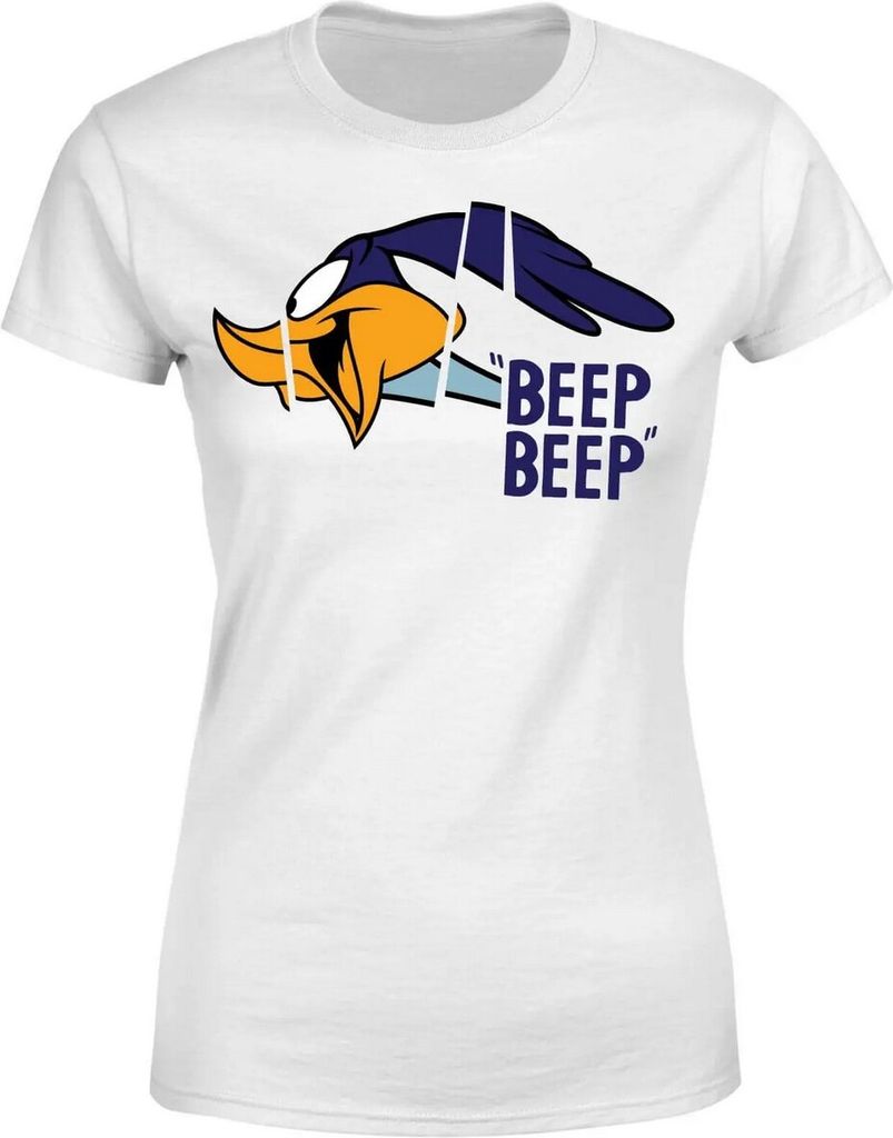 Looney Tunes - "Beep Beep" T-Shirt für Damen BI1033 (M) (Weiß)