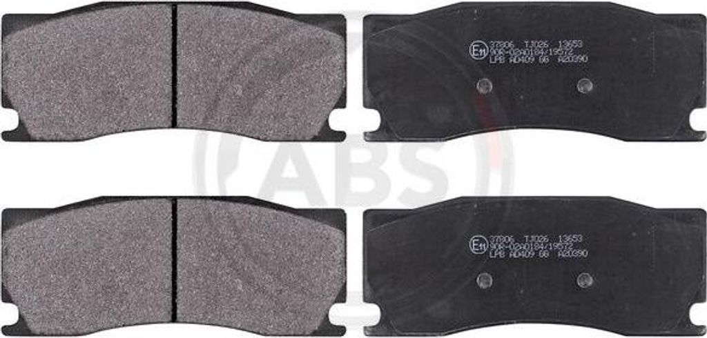 A.B.S. 37806 Bremsbelagsatz, Scheibenbremse OE 7W8M2K021AA kompatibel mit XK, X-Type