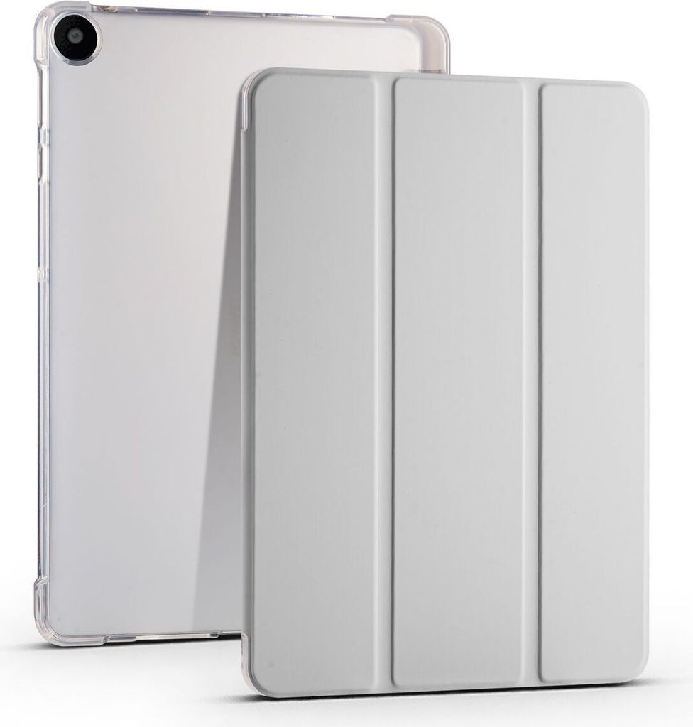Schutz Hülle für Huawei MatePad SE Tablet Case Smart Cover Tasche 3 Fold Bumper, Farbe:Grau