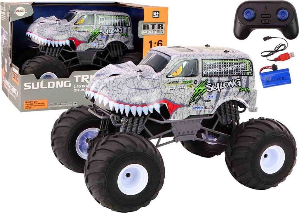 Großes geländegängiges 2.4G R/C 1:6 Dinosaurier-Auto
