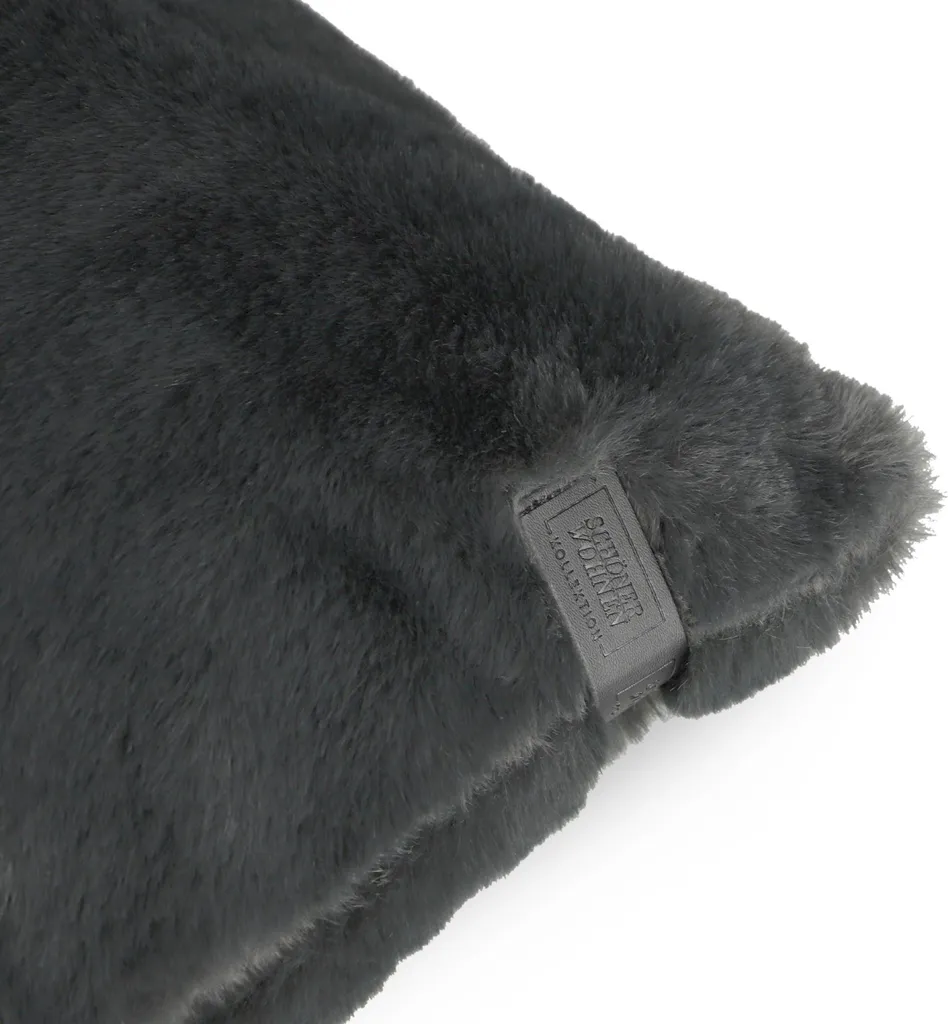 Housse de coussin anthracite 45x45 cm - Collection SCHÖNER WOHNEN ELEGANCE