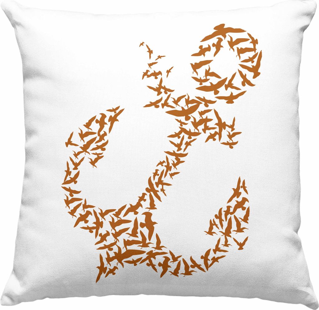 Trendation - Deko-Kissen mit Füllung 40x40 für Segler Geschenke Männer Deko-Kissen mit Füllung 40x40 Geschenkideen Zubehör Gadgeds Segeln Lust...