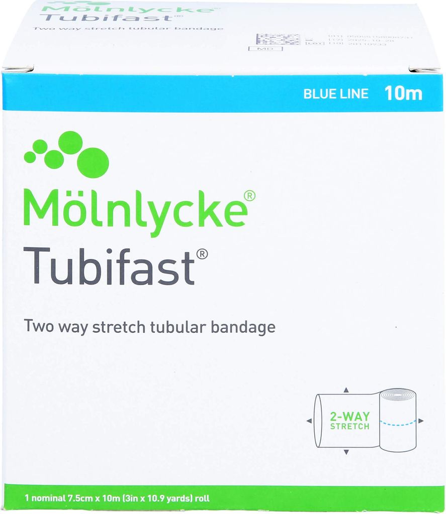 Mölnlycke Tubifast 2-Way Stretch Bandage 7,5 cm x 10 m, 1 Image du produit 