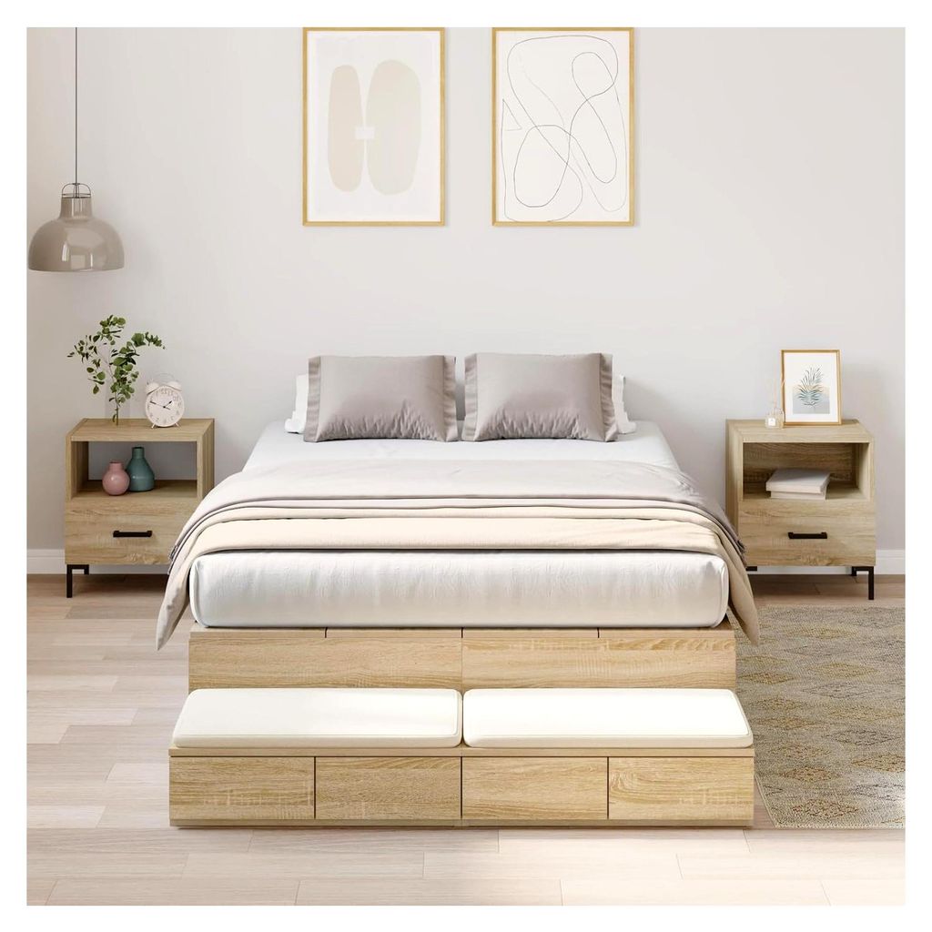 Bettgestell Sonoma Eiche 120x200 cm
