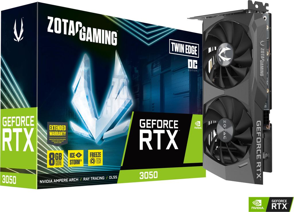 ZOTAC GAMING GeForce RTX 3050 Twin Edge OC - Karty Zdjęcie produktu 2