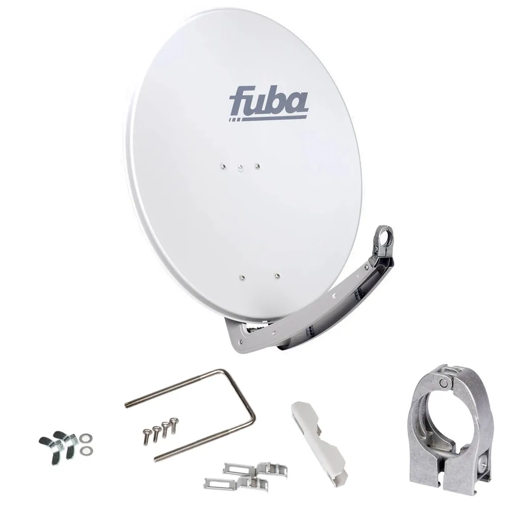 Fuba DAA 650 W Parabola 65cm Alluminio Bianco - Ricezione HD Professionale