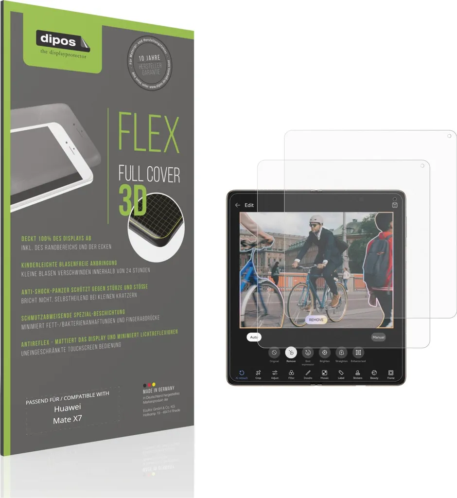 2x Pellicola protettiva opaca per Huawei Mate X7 Innenseite Protezione Antiurto Anti-Shock