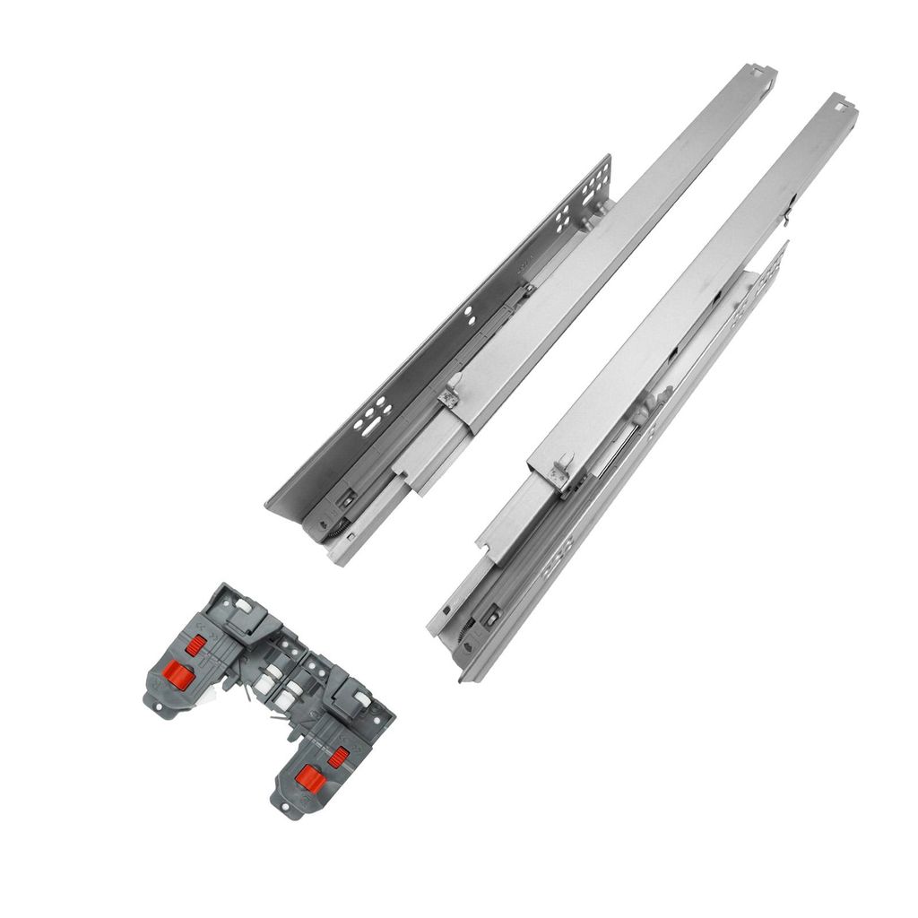 4 Paar Unterflurführungen 350mm mit Soft Close, Vollauszug Produktbild 