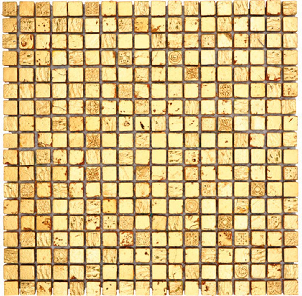 Natursteinmosaik XAM 47 30x30 cm Gold Produktbild 