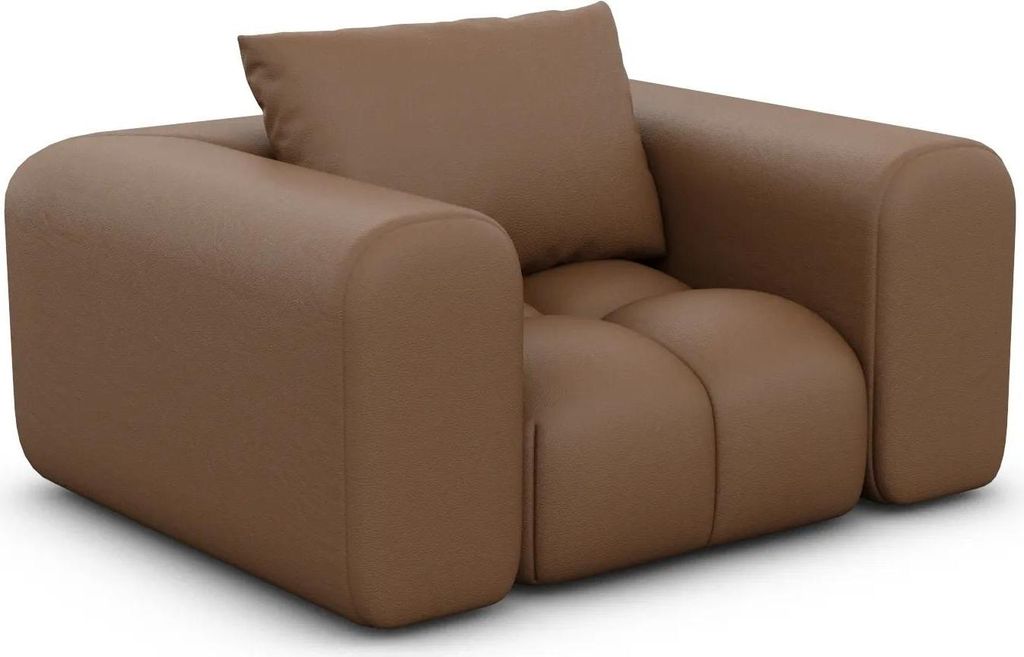 Kunstleder Sessel Lavera Braun
