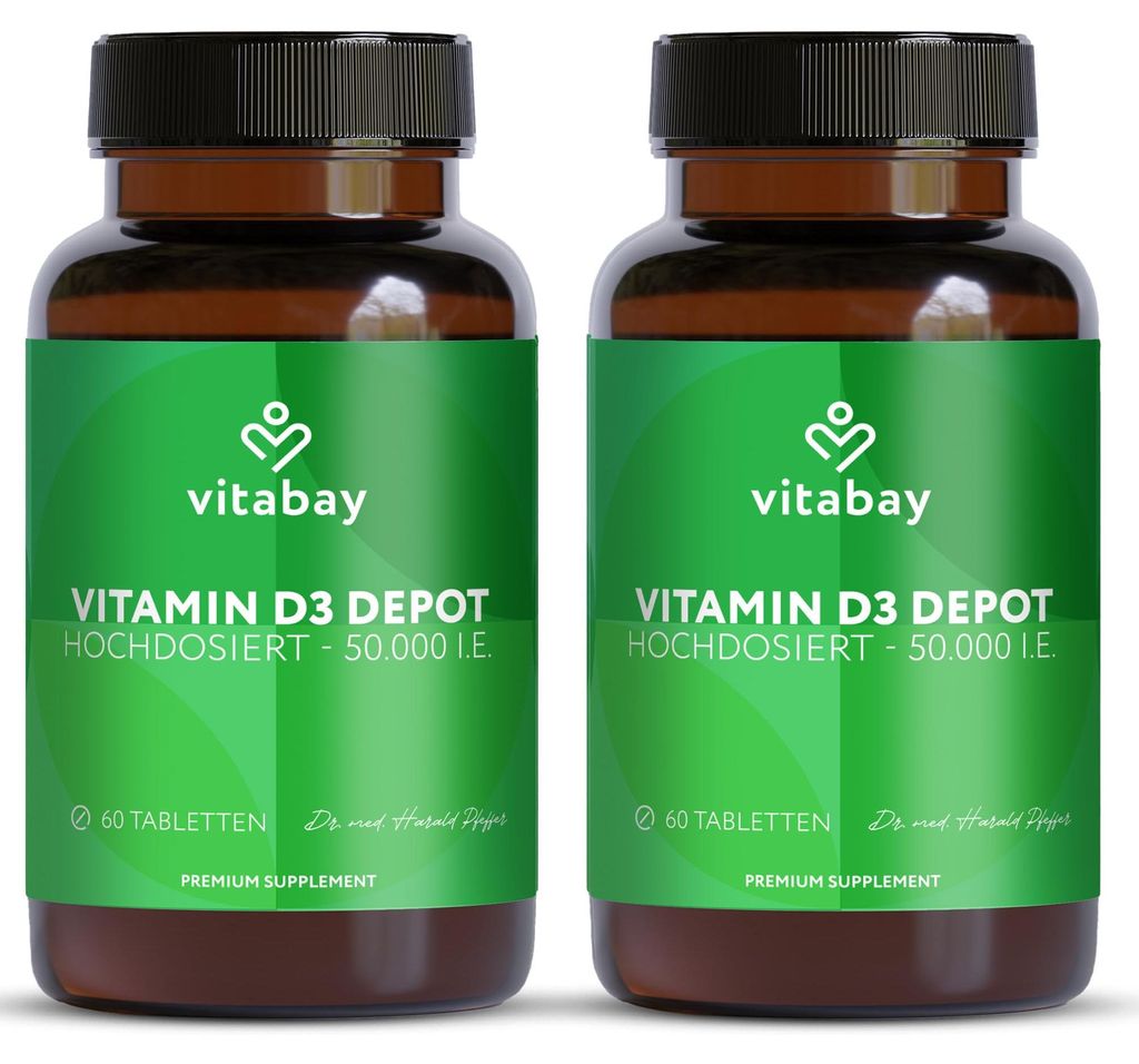 Vitabay Vitamin D3 Hochdosiert 50.000 I.E. - 120 Vegane Produktbild 