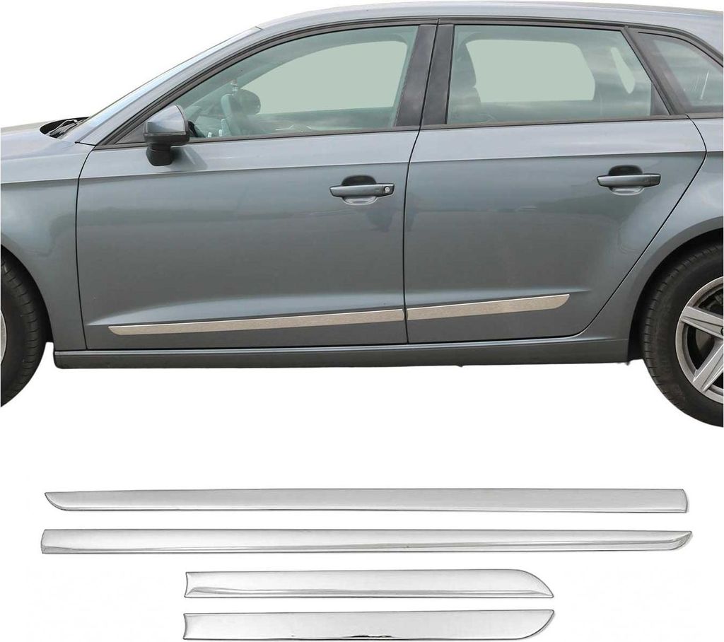 Türschutzleiste Seitentürleiste für Chevrolet Captiva Opel Antara Edelstahl 4x