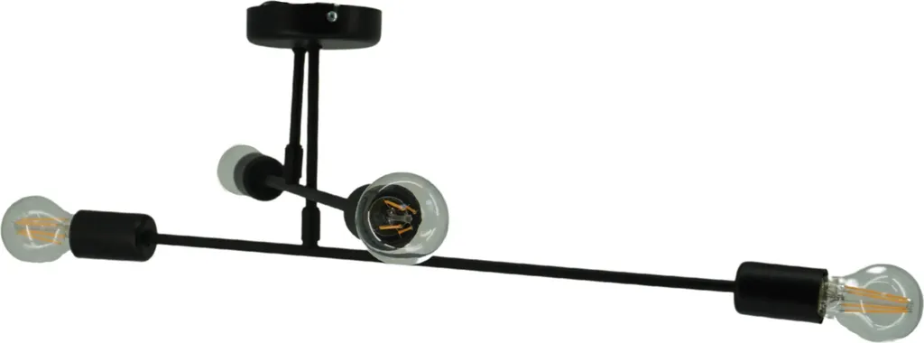 Lampe Suspendue Neron 2828/Z-B-4 Noire - Luminaire Design Style Loft