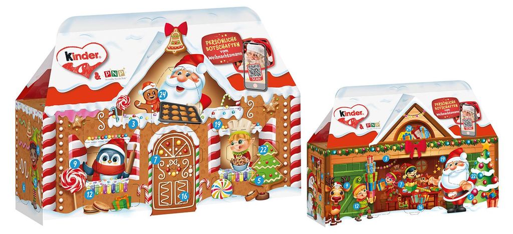 Ferrero kinder Mix Adventskalender 3D-Haus 234g Produktbild 