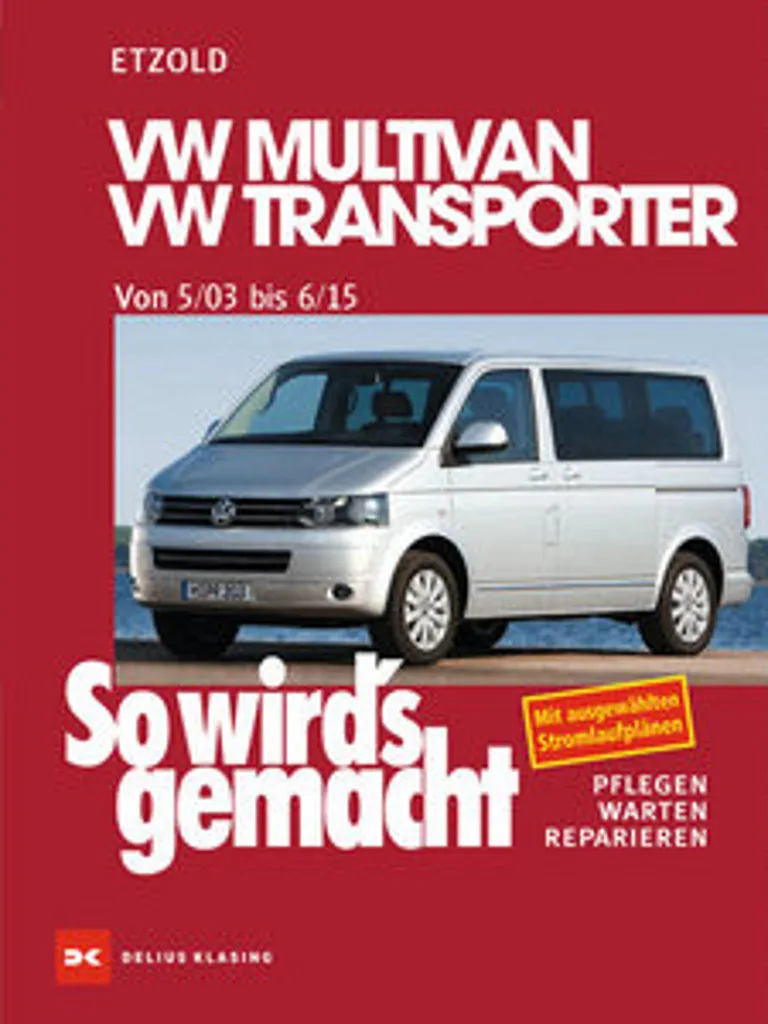 Réparer Panne VW Multivan T5 Manuel Technique Transporter depuis 05/03