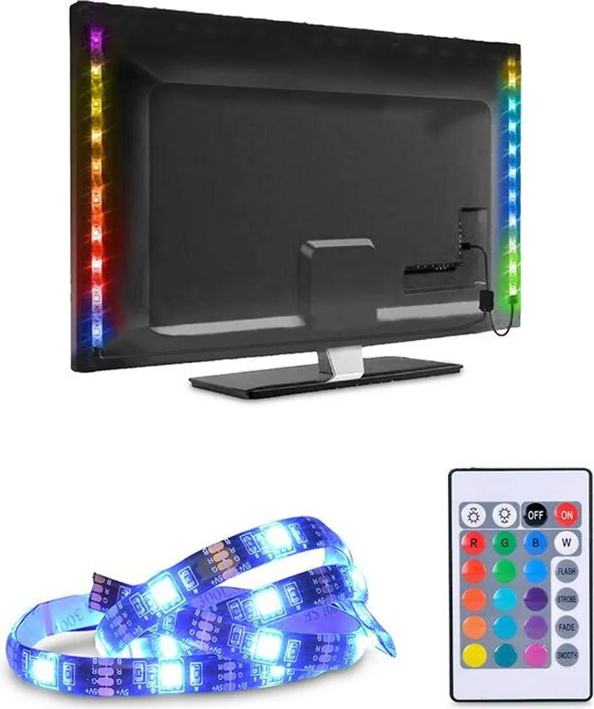 Solight LED TV RGB 2x50cm USB - Ottimizza il Contrasto del tuo Cinema in Casa