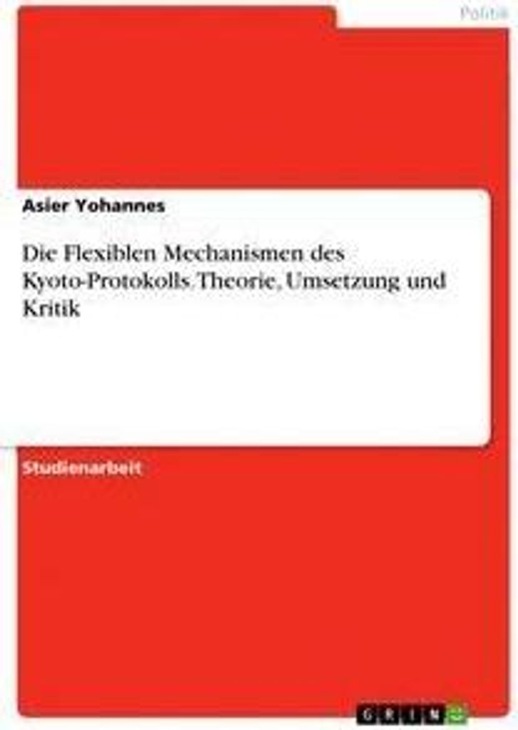 Die Flexiblen Mechanismen des Kyoto-Protokolls. Theorie, Umsetzung und Kritik