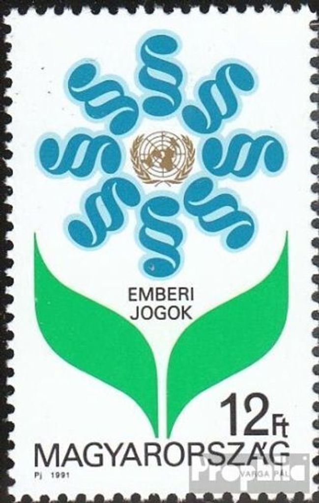 Briefmarken Ungarn 1991 Mi 4172A (kompl.Ausg.) postfrisch Menschenrechte