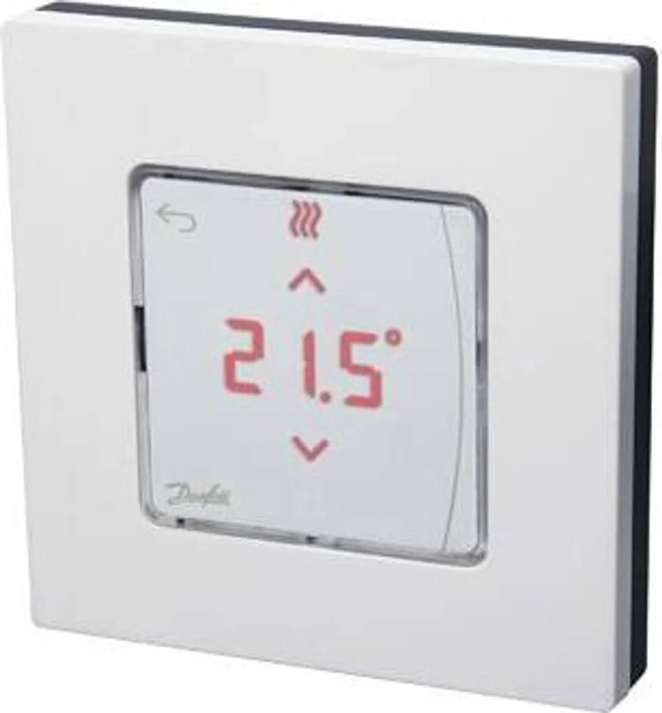 Danfoss 088u1015 Icon Thermostat d'Ambiance 230V Blanc Affichage Digital