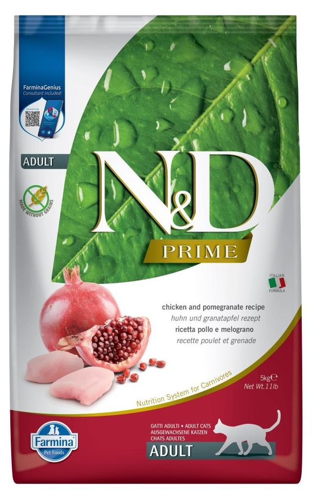 Farmina N&D Cat Prime Chicken Pomegranate Adult 5kg Sucha Zdjęcie produktu 