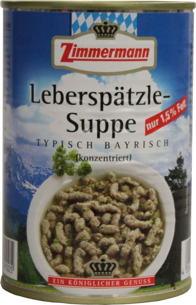 Zimmermann Leberspätzle-Suppe 400ml Produktbild 