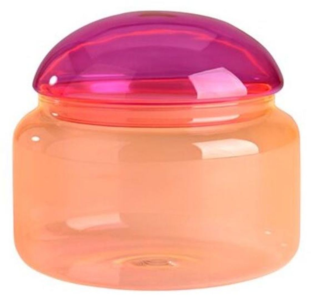 Gift Company Dose mit Deckel Voile Glas Pink Orange Produktbild 