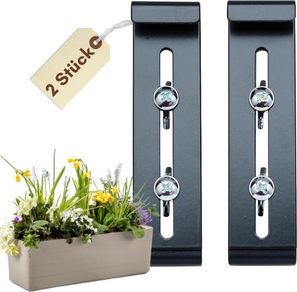Blumenkastenhalterung ohne Bohren Blumenkastenhalter Produktbild 