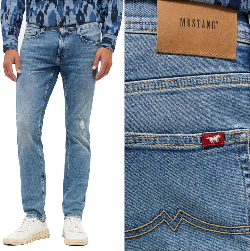 Mustang Mustang Oregon Slim Denim Blue 1015865 5000 424 Herren -Denimhosen