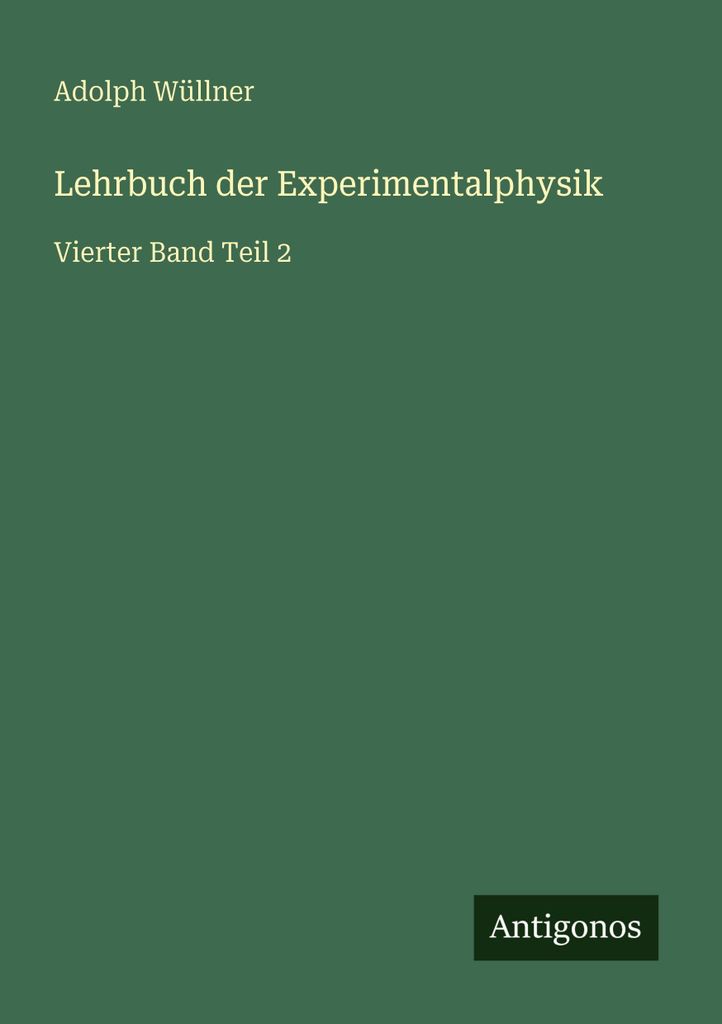 Lehrbuch der Experimentalphysik