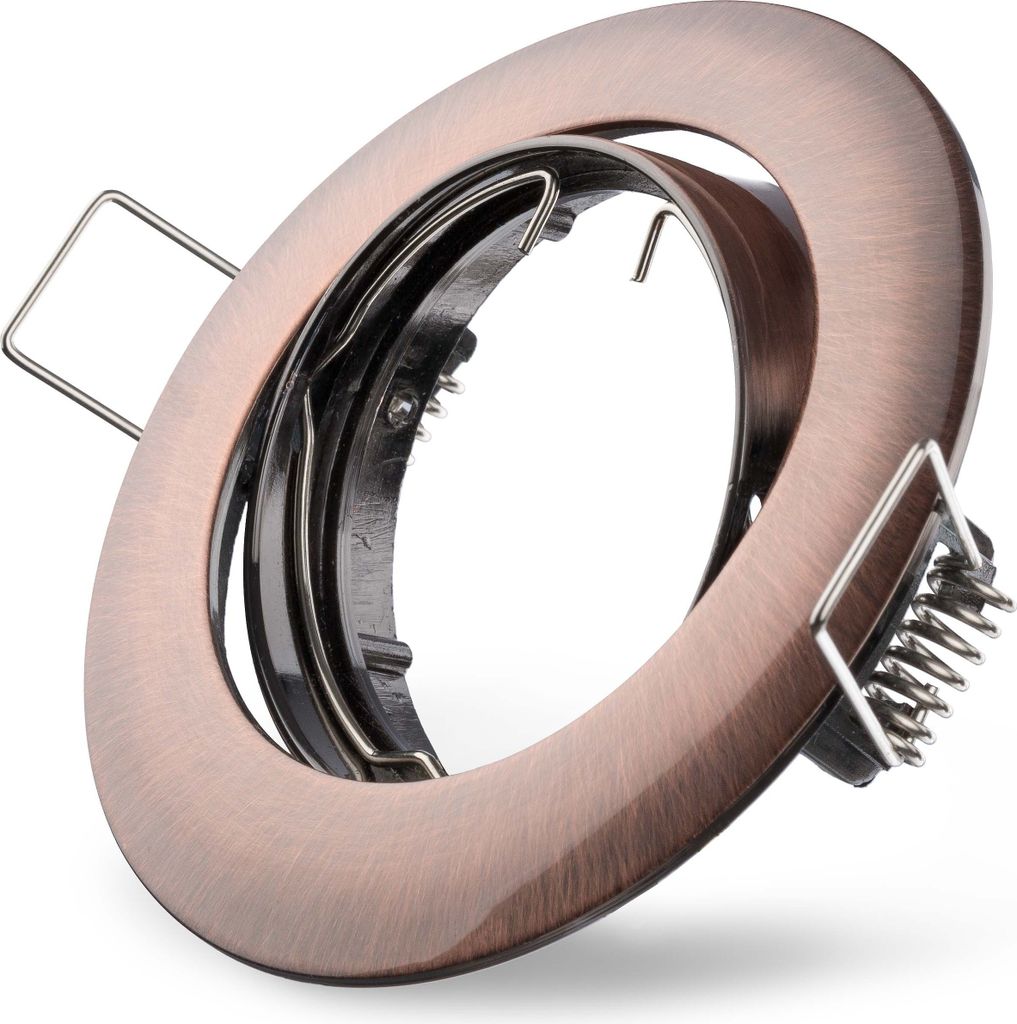 Einbaustrahler Kupfer gebürstet schwenkbar 68mm max. 50W Produktbild 