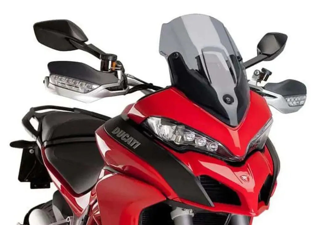 Écran Sport PUIG 440x295mm Aérodynamique Fumé pour Gamme Ducati V4