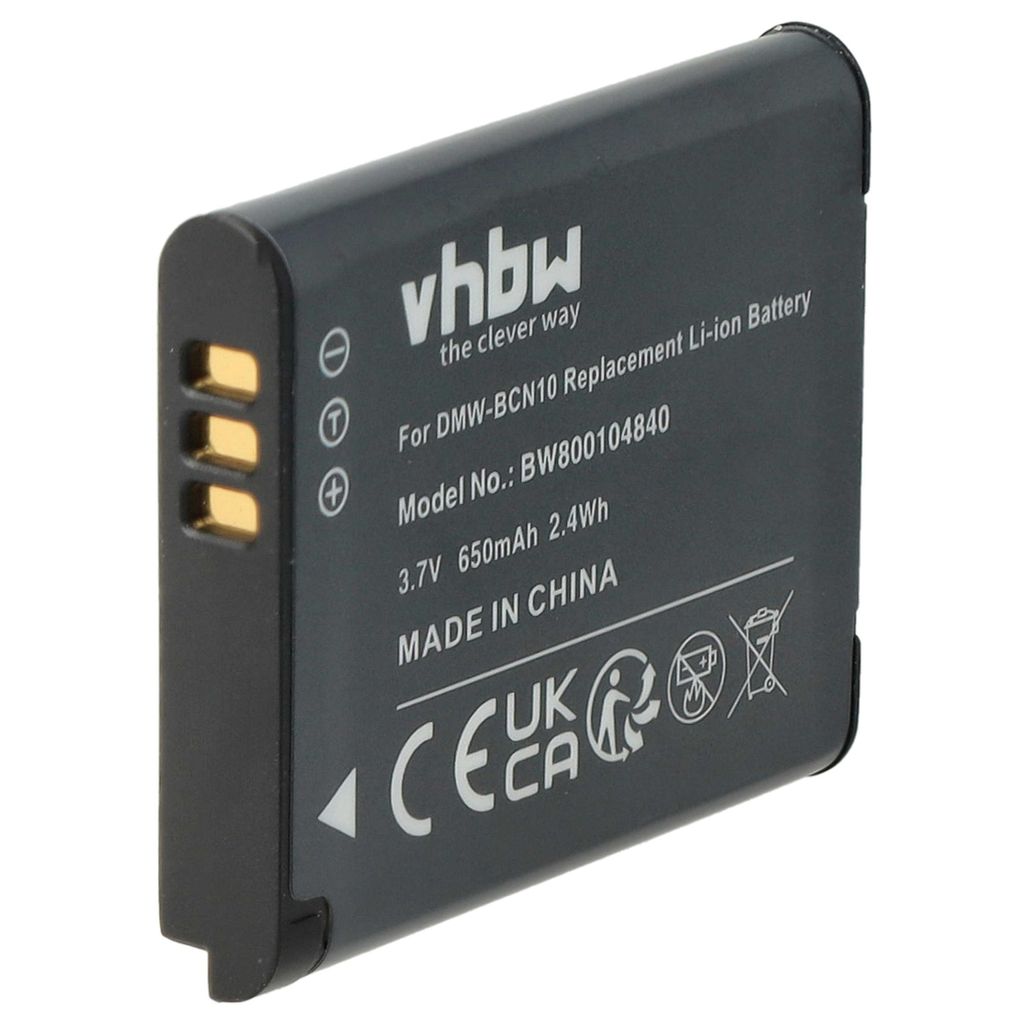 vhbw Akku Ersatz für Leica BP-DC14E, BP-DC14 für Kamera (650 mAh, 3,7 V, Li-Ion)