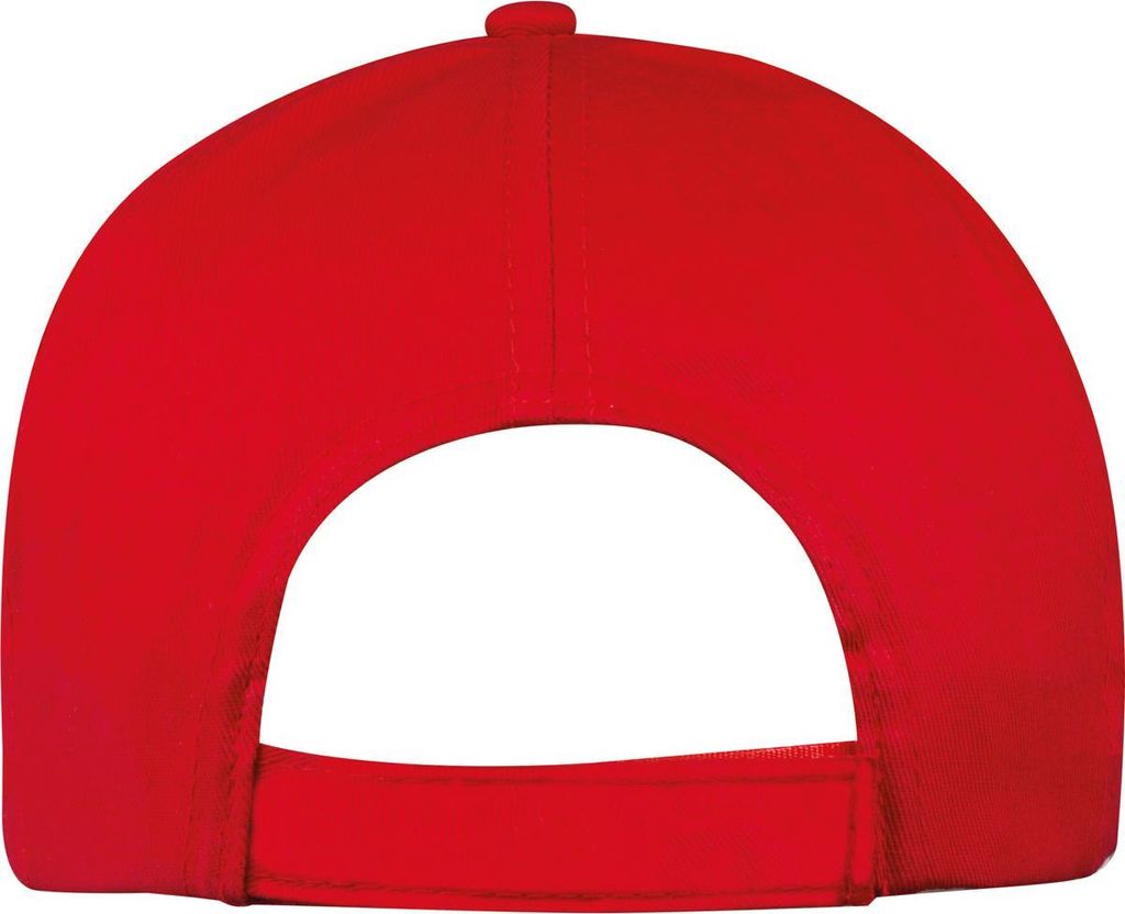 Baumwoll Basecap 5 Panel / Farbe: rot Produktbild 4