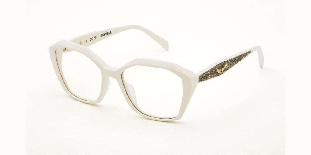 Zadig&voltaire VZV500S Avorio pieno lucido 53/17/140 Damen Brillen