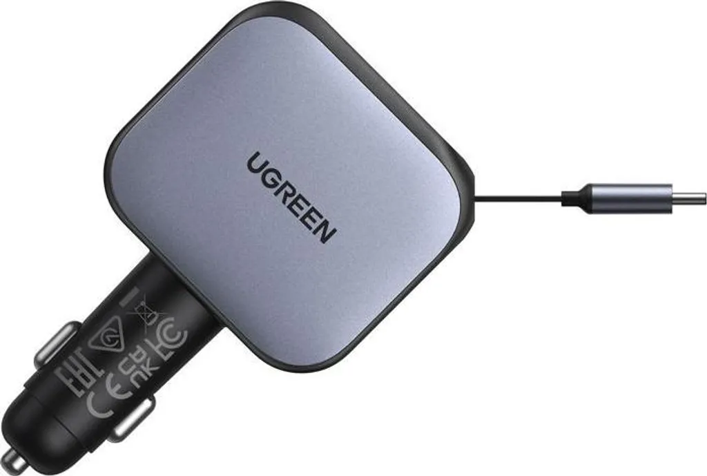 UGREEN 145W Caricatore Auto USB-C Retrattile: MacBook Pro a 100W