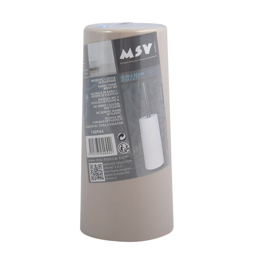 MSV Toilettenburstenhalter/WC-Burste - beige - Kunststoff - Produktbild 