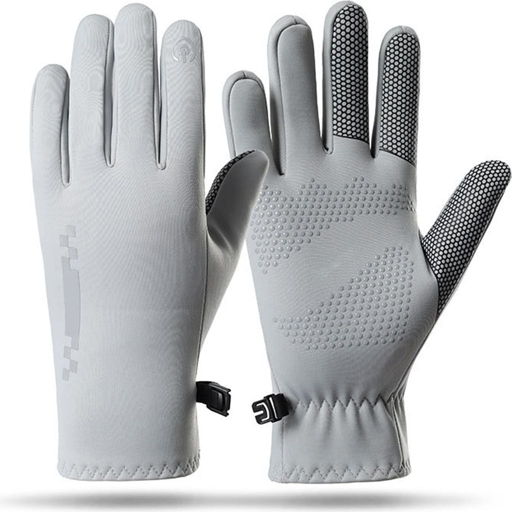 1 Paar Winter-Fahrradhandschuhe, warm, Touchscreen, rutschfest, winddicht, wasserdicht, für kaltes Wetter, für Herren und Damen, Outdoor, Motorra...