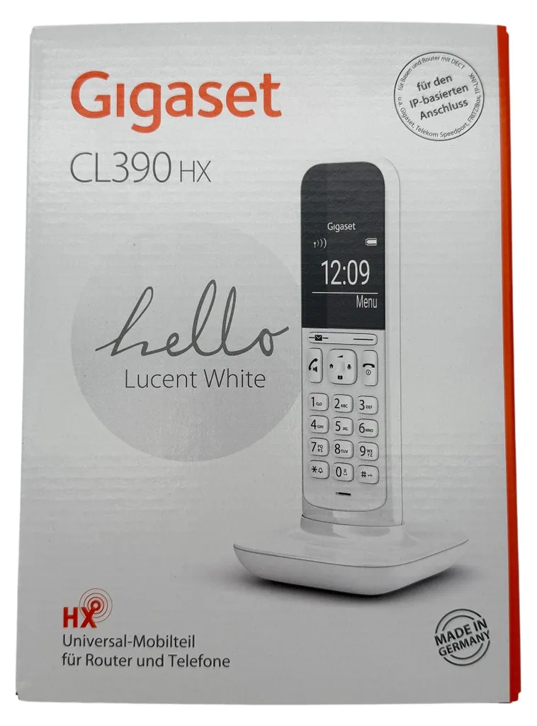 Gigaset CL390HX Lucent White - Combiné Supplémentaire DECT Design - 14