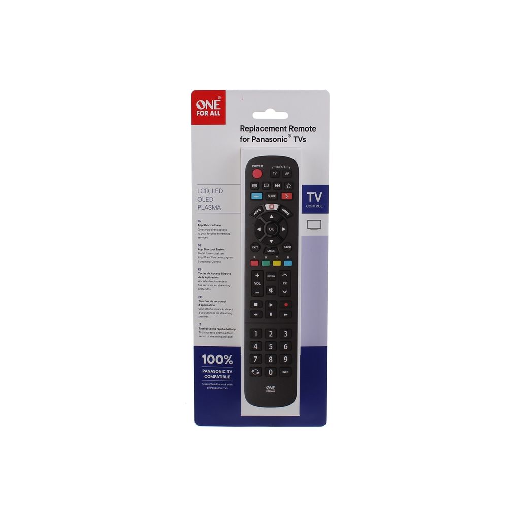 One For All TV Replacement Remotes URC4914, TV, IR Produktbild 