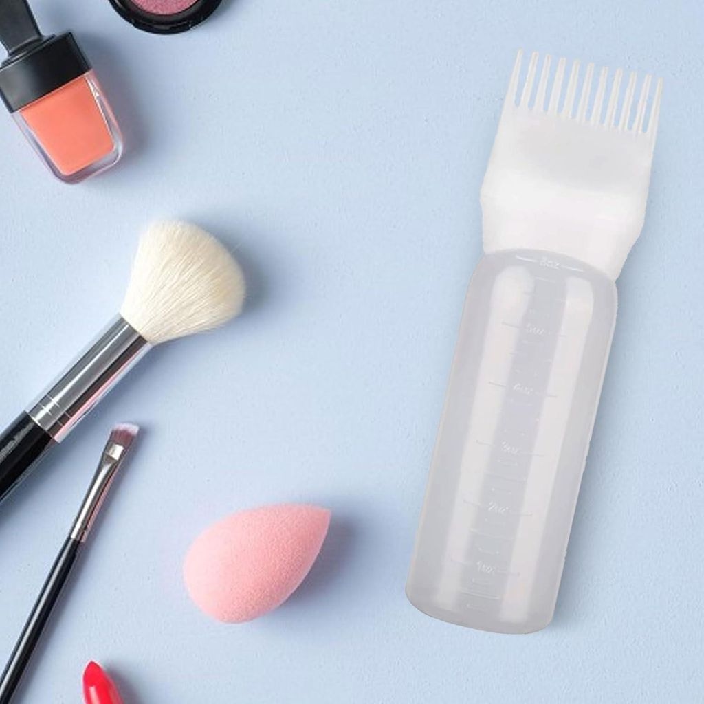 Applikatorflasche Set für Haarfärbung - 3 Stück 160ml Kammflaschen für Haarwurzel-Farbe, Shampoo und Kopfhautbehandlung. Farb-Applikatorflasche...