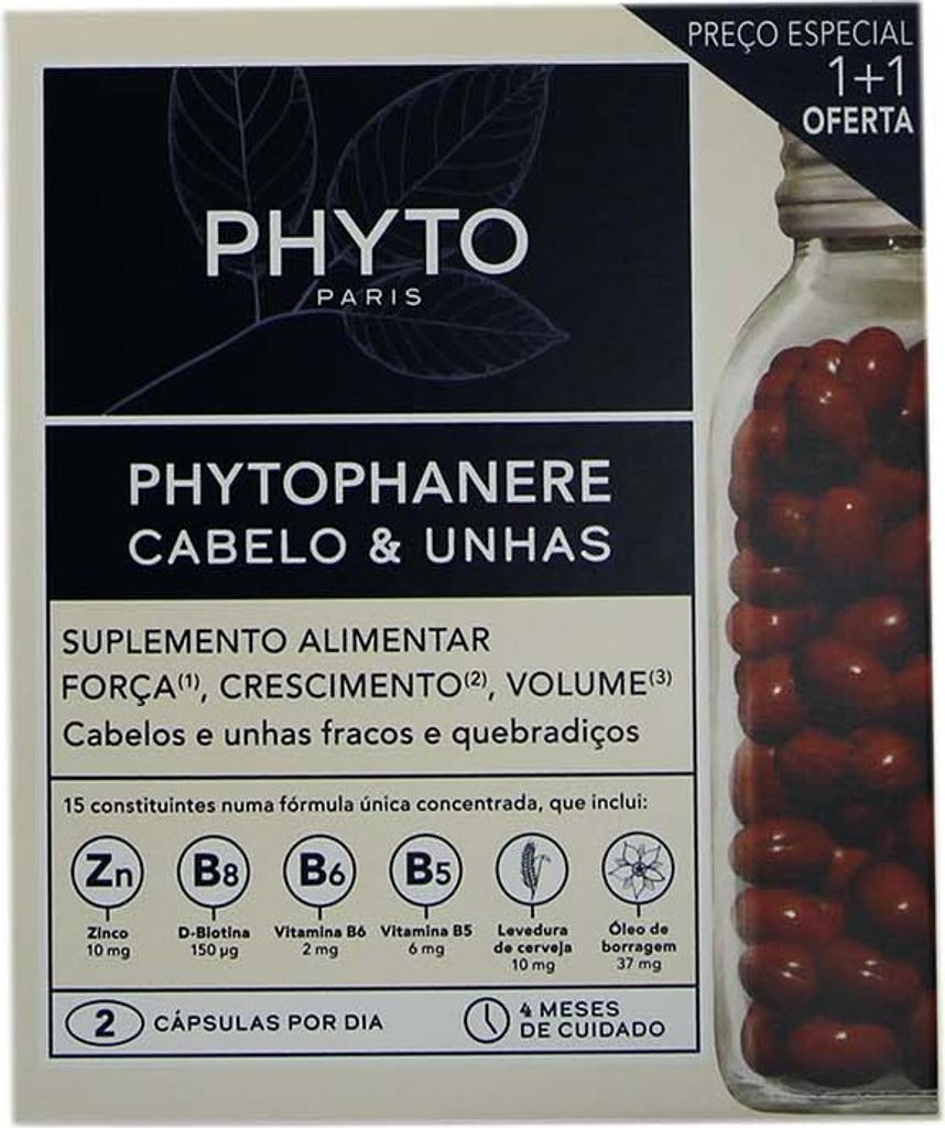 Phytophanere Kapseln Stärke Wachstum Volumen Haar und Nägel Produktbild 
