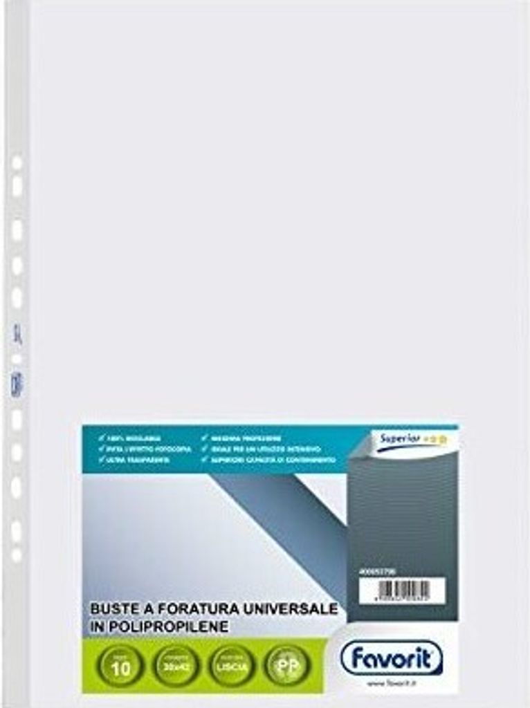 Favorit 400053790 Klarsichthülle 300 x 420 (A3) Polypropylen (PP) 10 Stück(e)