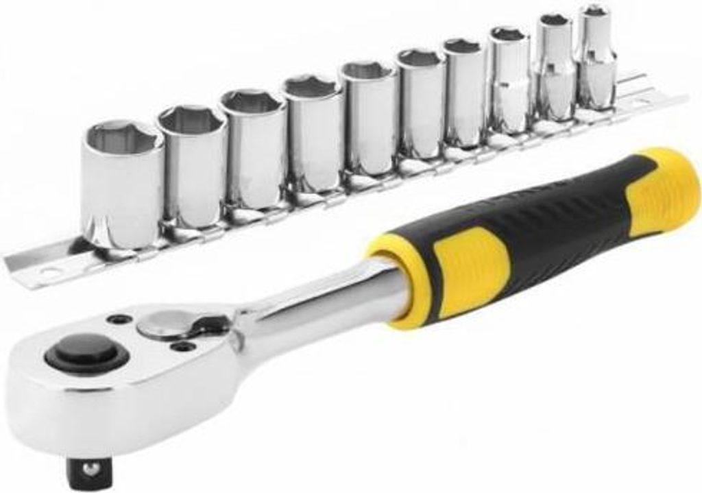 STANLEY SCHLÜSSELSATZ 11-tlg. 1/2"" + RATSCHE