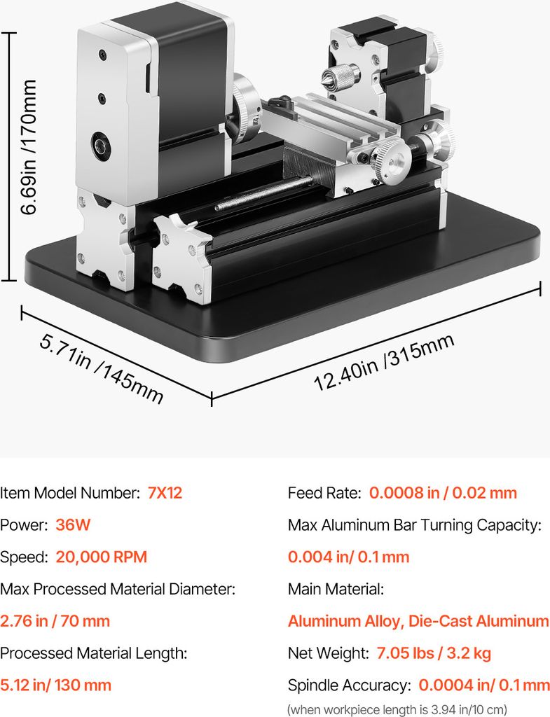 Clé De Mandrin De Tour 14mm Carré - Pour Fraiseuse Et Gravure - Uxcell (L150x220mm)
