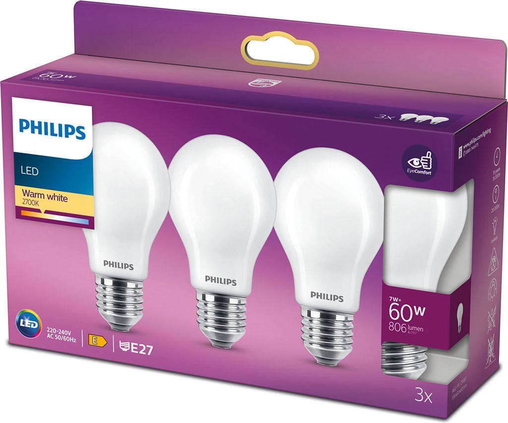 Philips 26675900 LEDClassic 60W A60 E27 Ampoule LED blanc Image du produit 