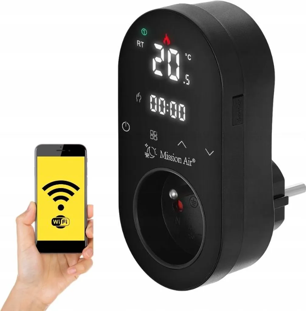 Régulateur de température programmable SMART NEST BLACK écran digital - 2