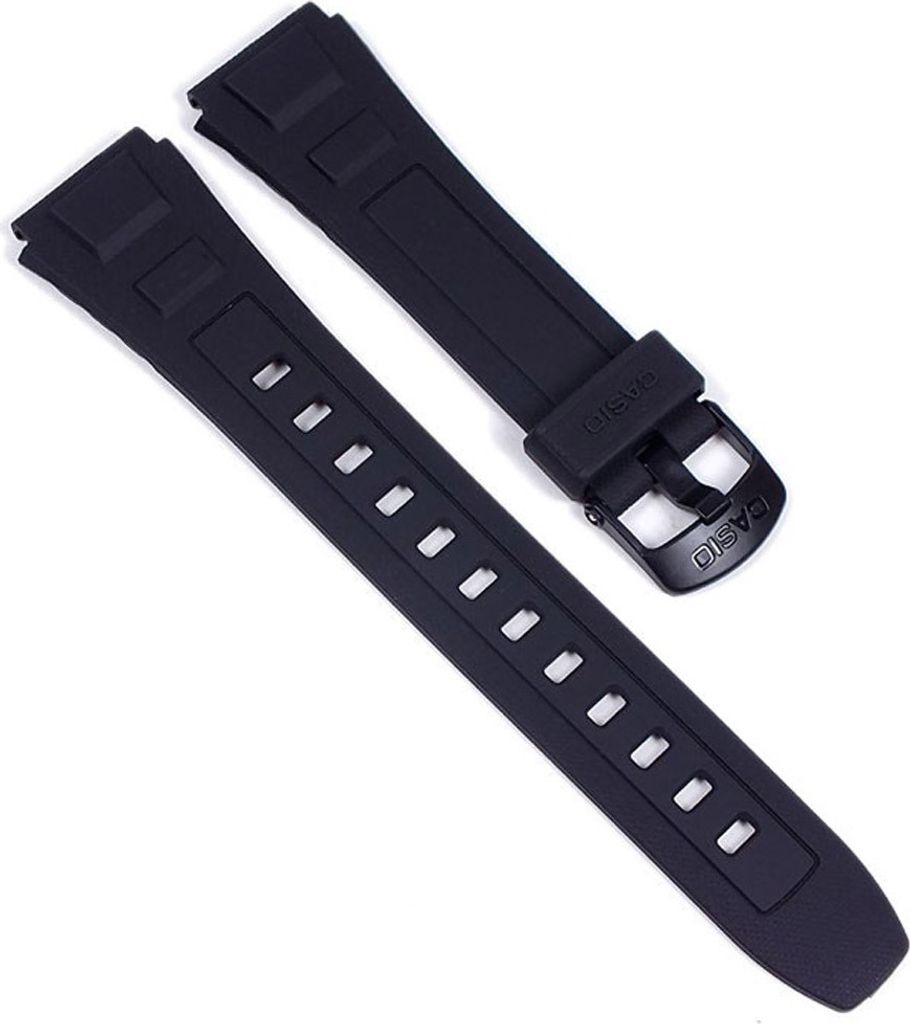Casio Uhrenarmband 20mm | Resin schwarz WV-59 WV-59E WV-59DE 13479